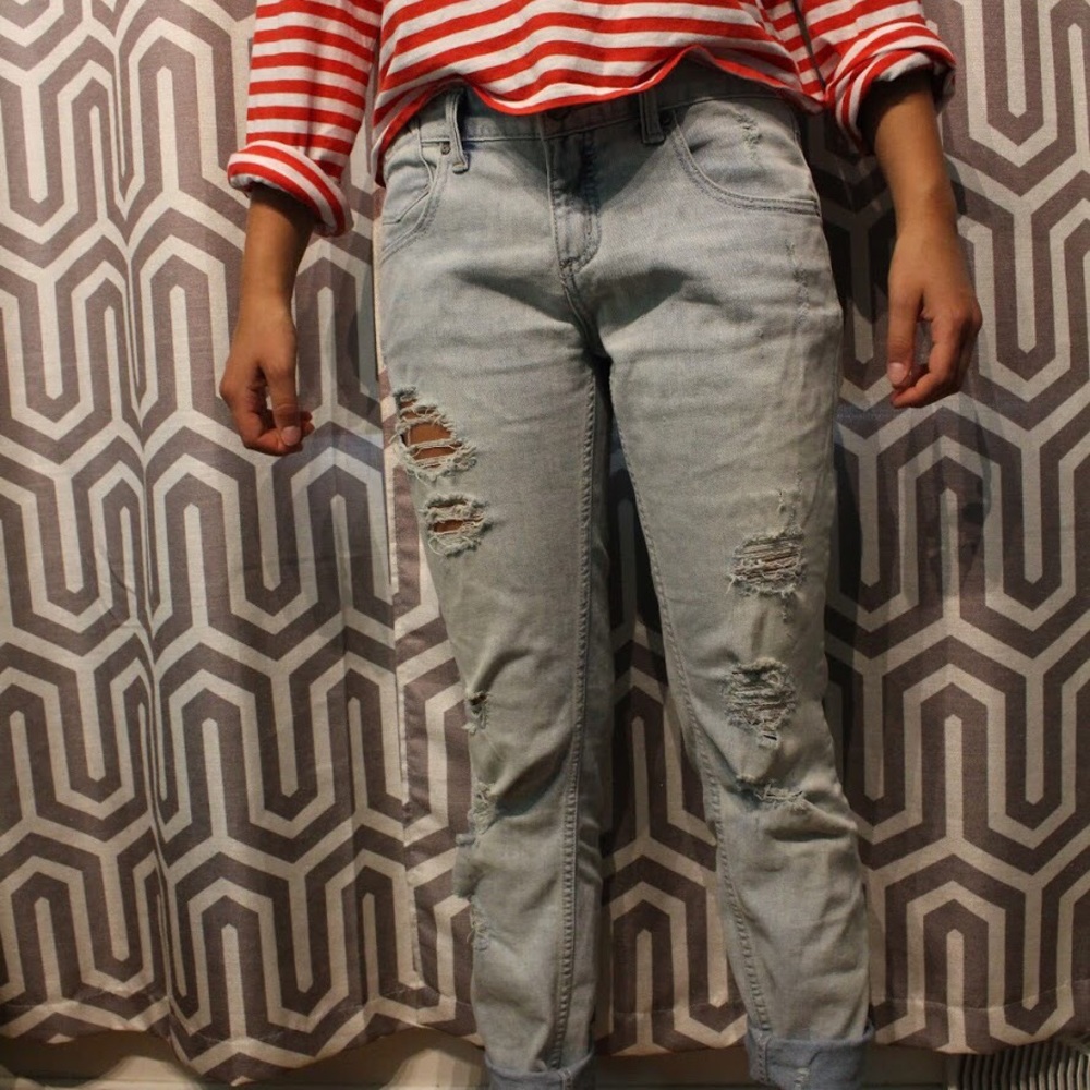 Free people classic ripped jeans